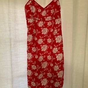 Red Floral Dress